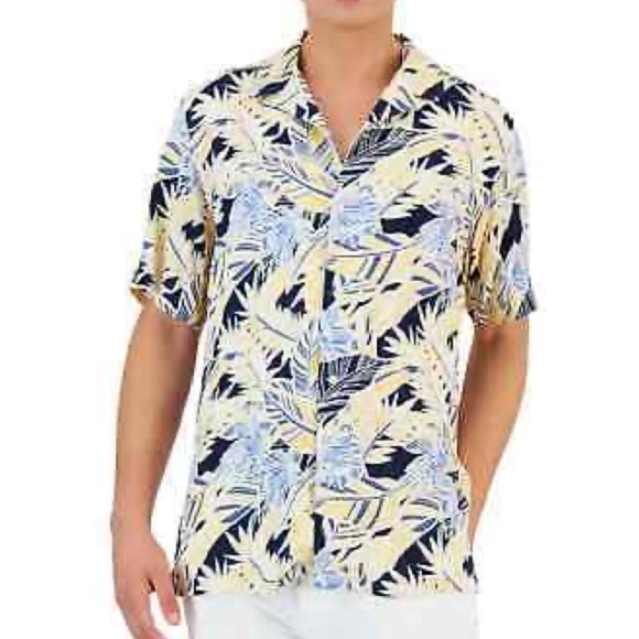 Mens Club Room Silk Blend Button Down M NWT - B5 - Picture 1 of 6
